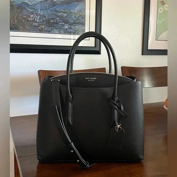 Kate Spade Black Margaux Satchel - Picture 2 of 9